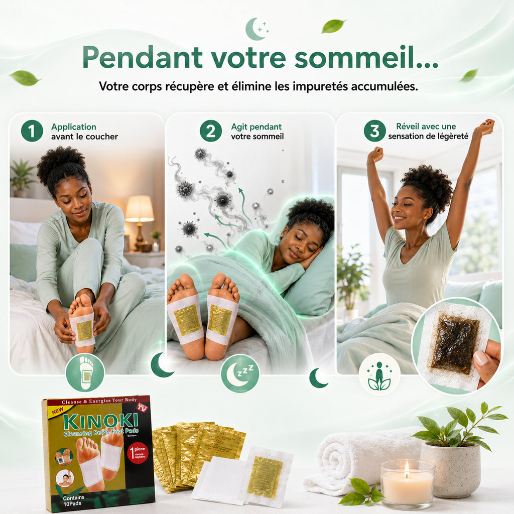Patch Détox Nuit™ — Éliminez Fatigue & Toxines Pendant Votre Sommeil Bel Soin