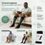 Chaussette de Compression Bel Soin™ — Soulagez les jambes douloureuses & lourdes Bel Soin