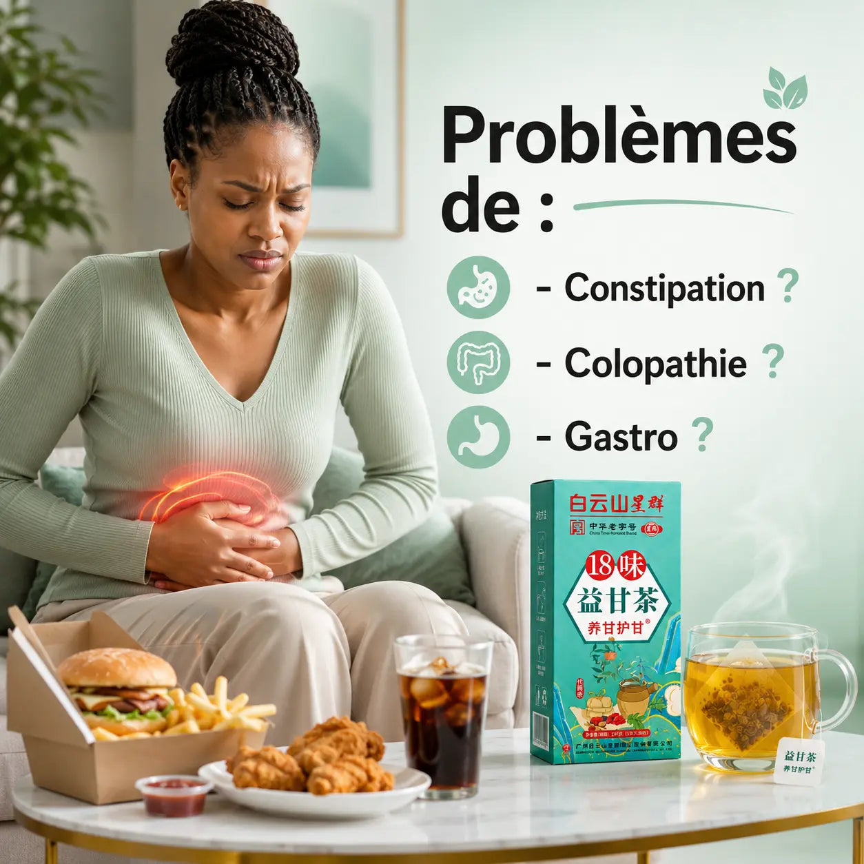 Thé Détox 18 Saveurs — La Routine Naturelle Contre le Ventre Lourd, les Ballonnements et les Excès Alimentaires Bel Soin