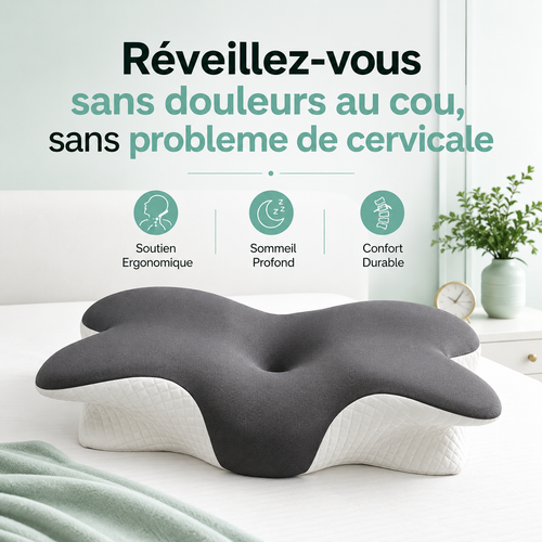 Oreiller Ergonomique – Anti-Douleur Cou & Cervicales Bel Soin
