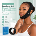 Bandeau Anti Double Menton & Grosses Joues™ — Visage Plus beau & Mieux Dessiné Bel Soin