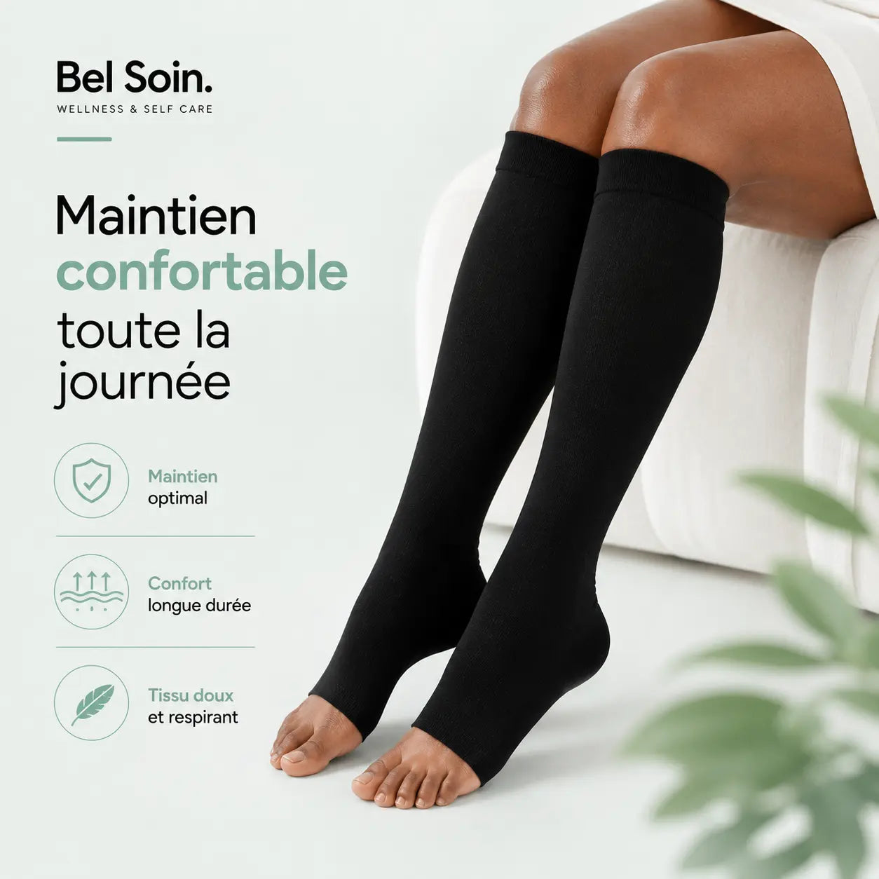Chaussette de Compression Bel Soin™ — Soulagez les jambes douloureuses & lourdes Bel Soin