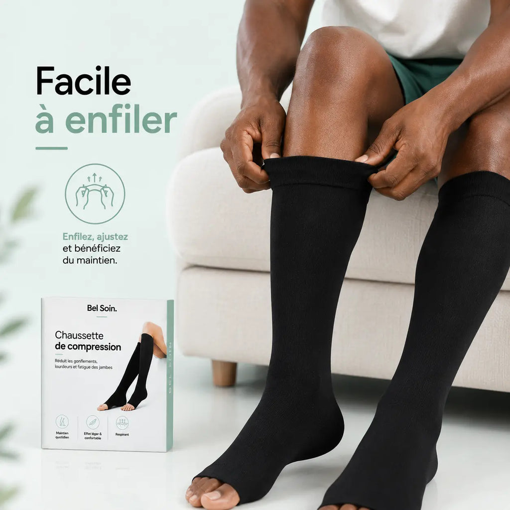 Chaussette de Compression Bel Soin™ — Soulagez les jambes douloureuses & lourdes Bel Soin