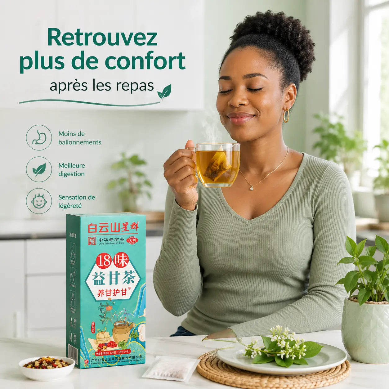 Thé Détox 18 Saveurs — La Routine Naturelle Contre le Ventre Lourd, les Ballonnements et les Excès Alimentaires Bel Soin