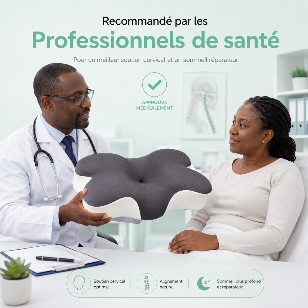 Oreiller Ergonomique – Anti-Douleur Cou & Cervicales Bel Soin