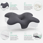 Oreiller Ergonomique – Anti-Douleur Cou & Cervicales Bel Soin