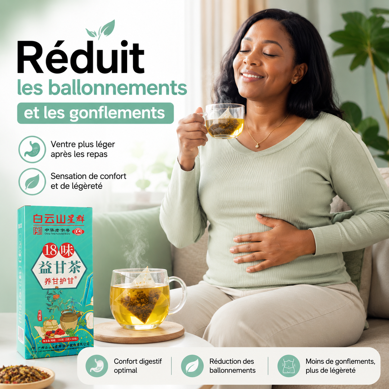 Thé Détox 18 Saveurs — facilite la digestion, aide contre les ballonnements et la constipation Bel Soin