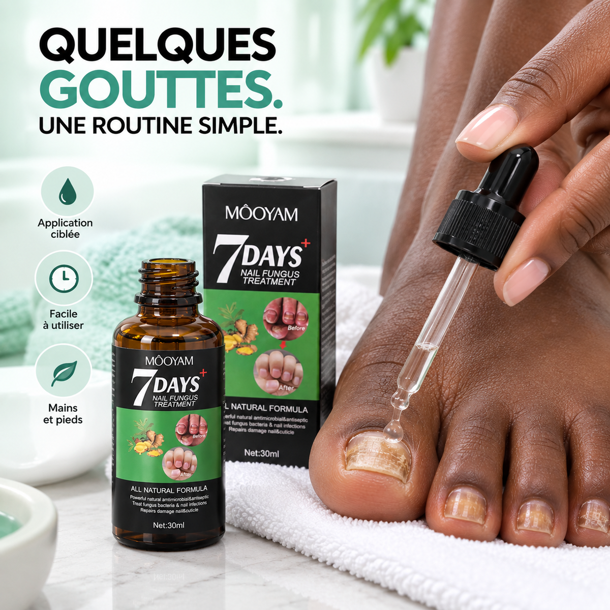 Sérum Réparateur des Ongles Abîmés & Jaunis™ MOOYAM