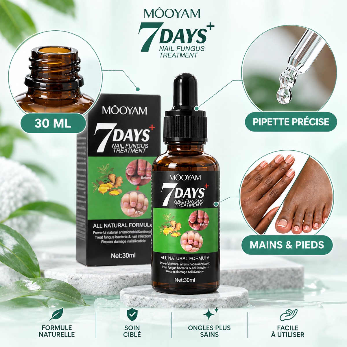 Sérum Réparateur des Ongles Abîmés & Jaunis™ MOOYAM